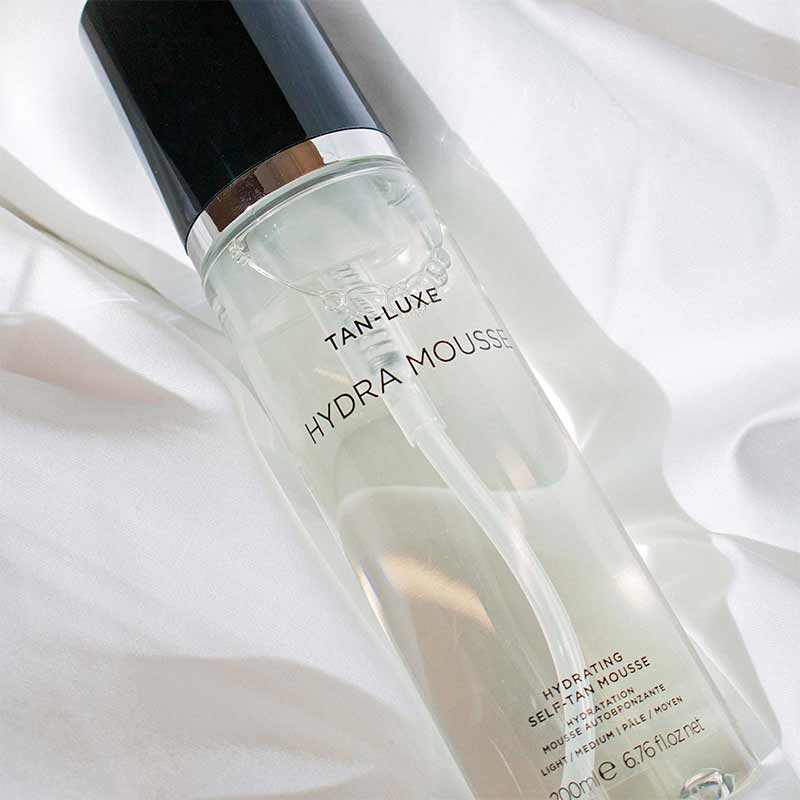 TAN-LUXE Hydra Mousse Hydrating Self-Tan Mousse | clear self tan mousse