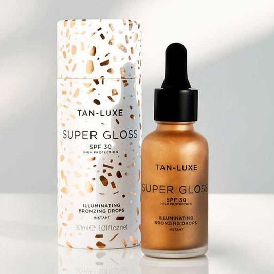 TAN-LUXE Super Gloss SPF 30 | illuminating self tanning serum