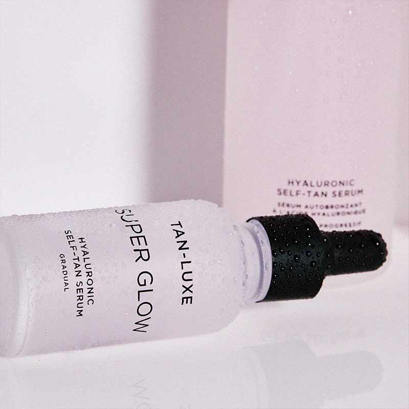TAN-LUXE Super Glow  | hyarulonic acid self tan serum
