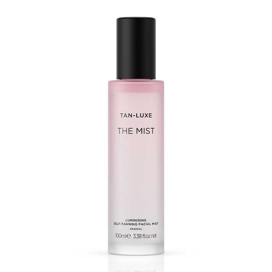 TAN-LUXE The Mist | Super hydrating | Gradual self-tanning facial mist | Dermatologist-approved | Hyaluronic Acid | Boost moisture levels | Support skin barrier | Lightweight mist | Instant absorption | Healthy sun-kissed glow | Supercharge skincare routine