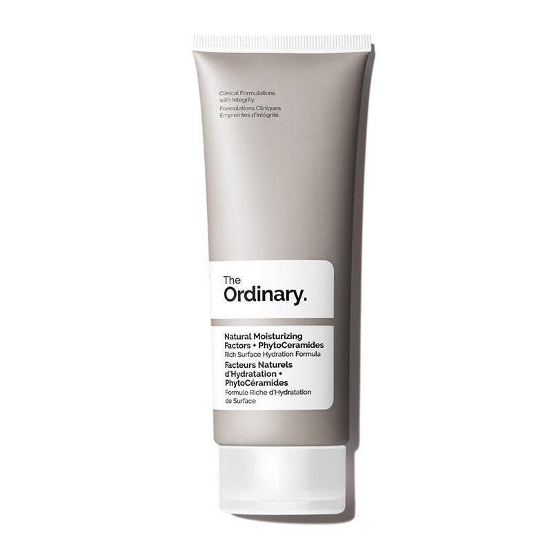 The Ordinary Natural Moisturizing Factors + PhytoCeramides delivers | all-day hydration | new | imparts | gentle | dewy | sheen | skin | juicy | plump | moisturiser