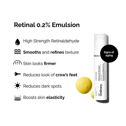 The Ordinary Retinal 0.2% Emulsion | High-strength retinoid | Boosts luminosity 
