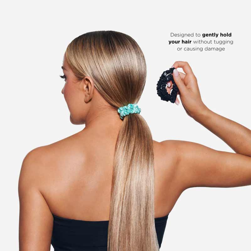 The Smooth Company Silk Satin Hair Ties In the hair