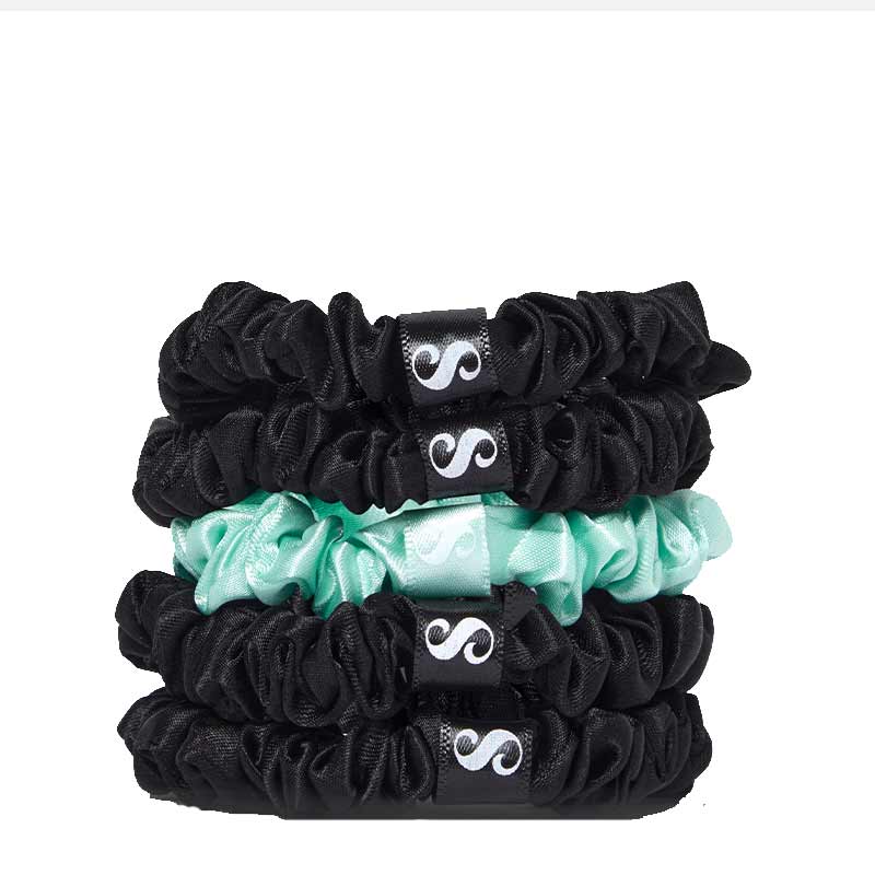 The Smooth Company Silk Satin Hair Ties stack