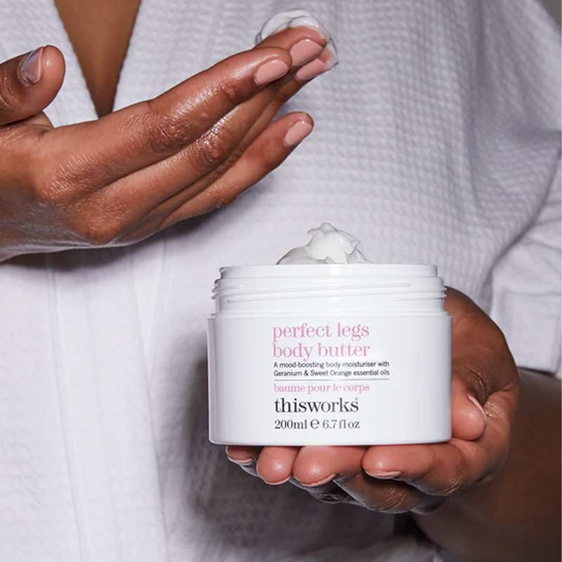 This Works Perfect Legs Body Butter | geranium and sweet orange essential oils