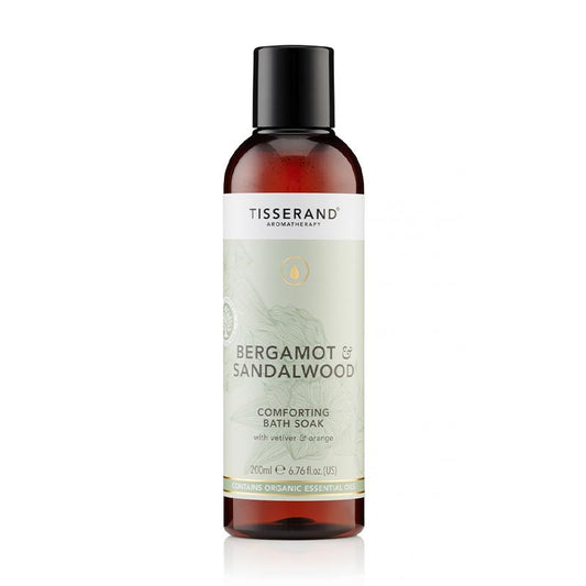 Tisserand Bergamot and Sandalwood Comforting Bath Soak | bath gel | bath wash