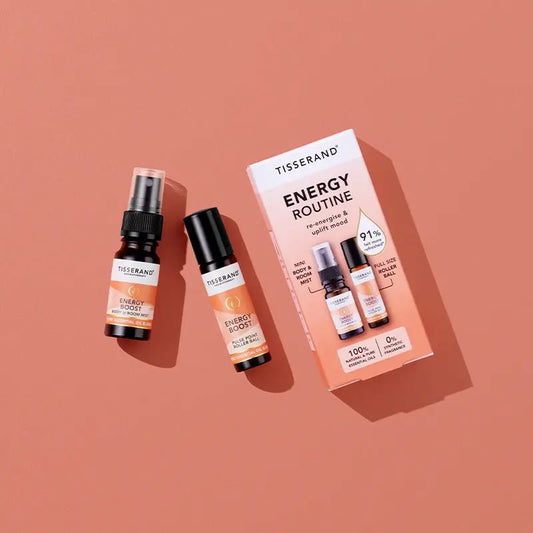 Tisserand, Tisserand Energy Routine Duo Kit, Room Mist & Roller Ball