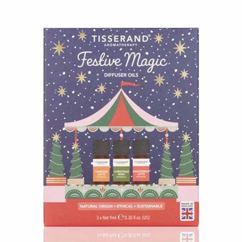 Tisserand Festive Magic Diffuser Oil Trio Gift Set Product image white background