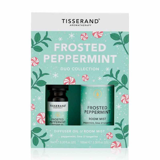 Tisserand Frosted Peppermint Duo Collection, peppermint essential oils, christmas stocking fillers, aromatherapy, christmas gifting