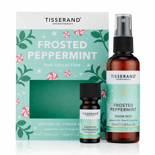 Tisserand Frosted Peppermint Duo Collection, peppermint essential oils, christmas stocking fillers, aromatherapy, christmas gifting