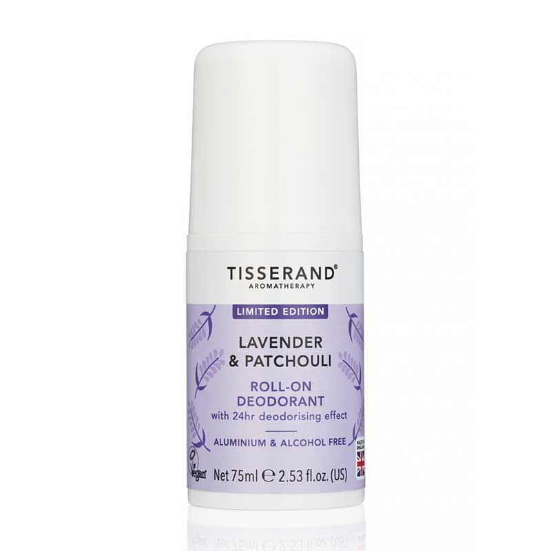 Tisserand Lavender & Patchouli Deodorant | calming blend | lavender | patchouli | grapefruit | deodorise | calm skin | natural | pure essential oils