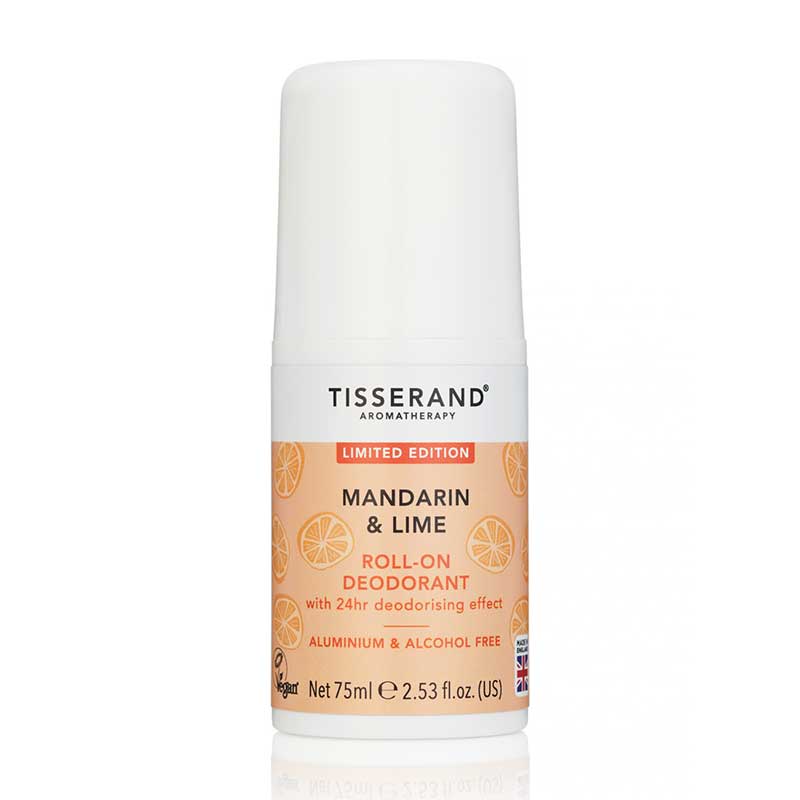 Tisserand Mandarin & Lime Deodorant | pure natural essential oils | deodorize | soothe skin | refreshing | citrus fusion | Mandarin | Lime | Cypress