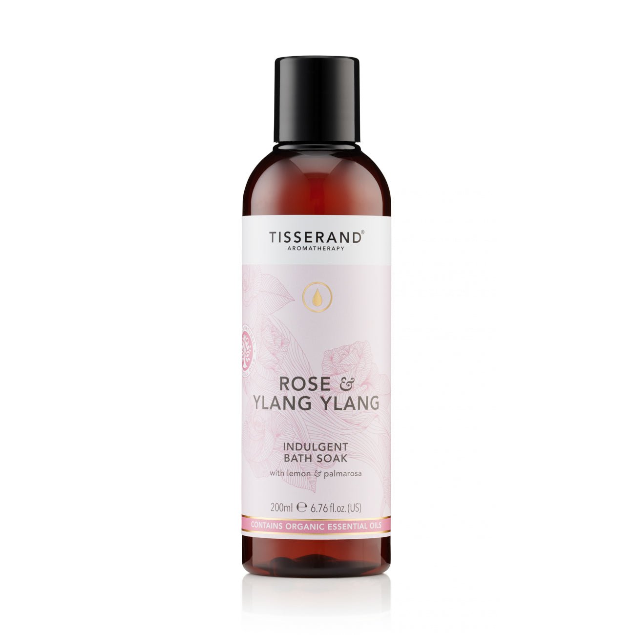 Tisserand Rose and Ylang Ylang Bath Soak | indulgent | aromatherapy | lemon and palmarosa | bath gel | bubble bath