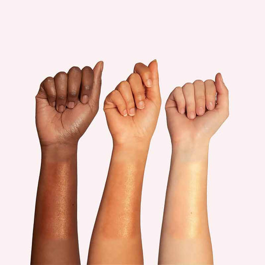 Truly Beauty Sun Drops Bronze Body Glow Oil Results On Skin Tones