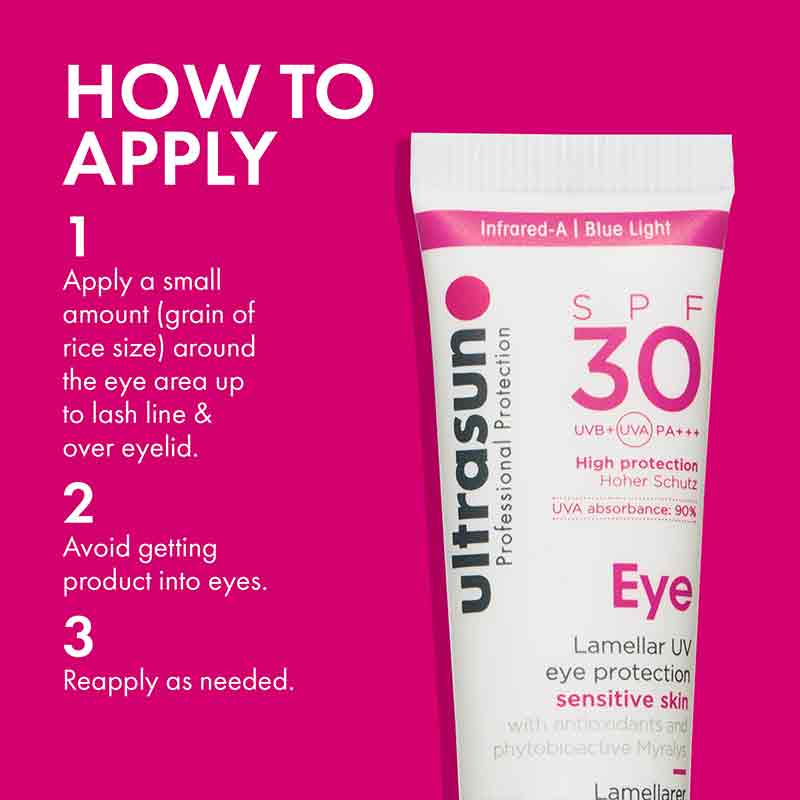 How to Apply the Ultrasun Eye Lamellar UV Eye Protection SPF 30