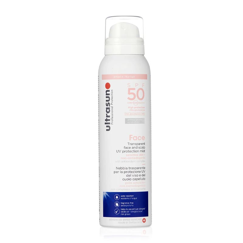 Ultrasun UV Face & Scalp Sunscreen Mist SPF50 | Sunscreen Mist | Face Sunscreen | SPF 50 | scalp sunscreen
