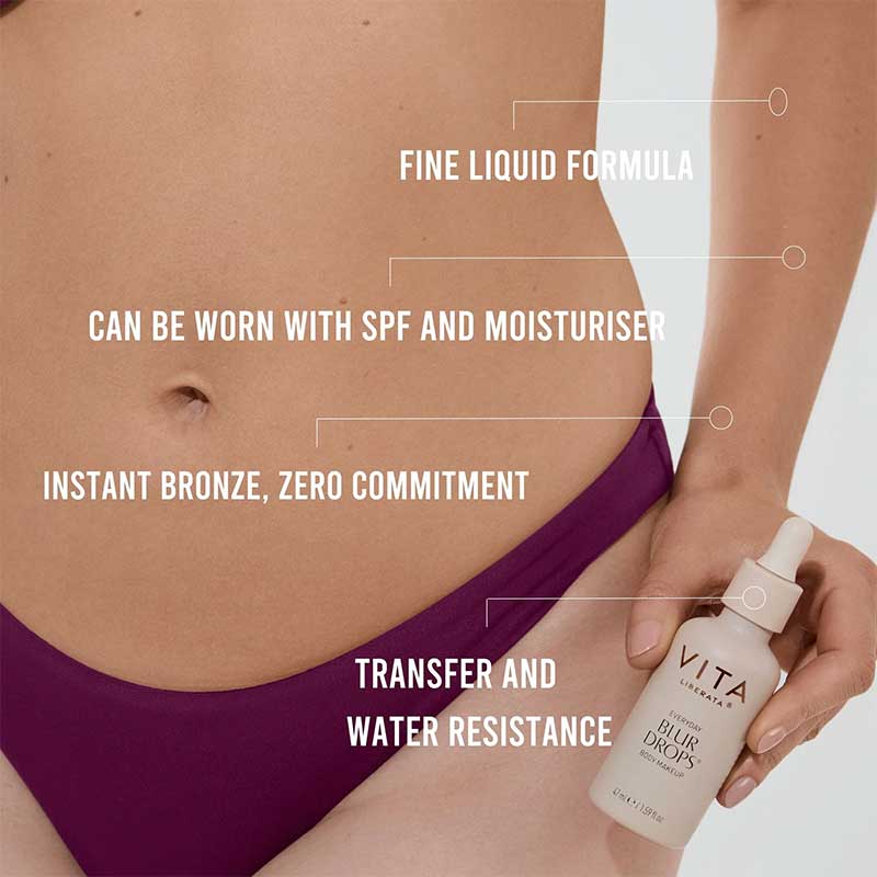 Vita Liberata, Vita Liberata Everyday Blur Drops, Water-Resistant Body Makeup