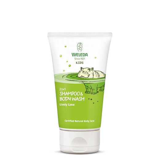 Weleda Kids 2 in 1 Shampoo & Body Wash Zesty Lime | kids | Vegan friendly
