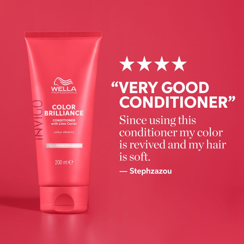 Wella Professionals | Invigo Colour Brilliance Conditioner | Fine to Medium Coloured Hair | professionals conditioner | Coloured hair care | Soft hair