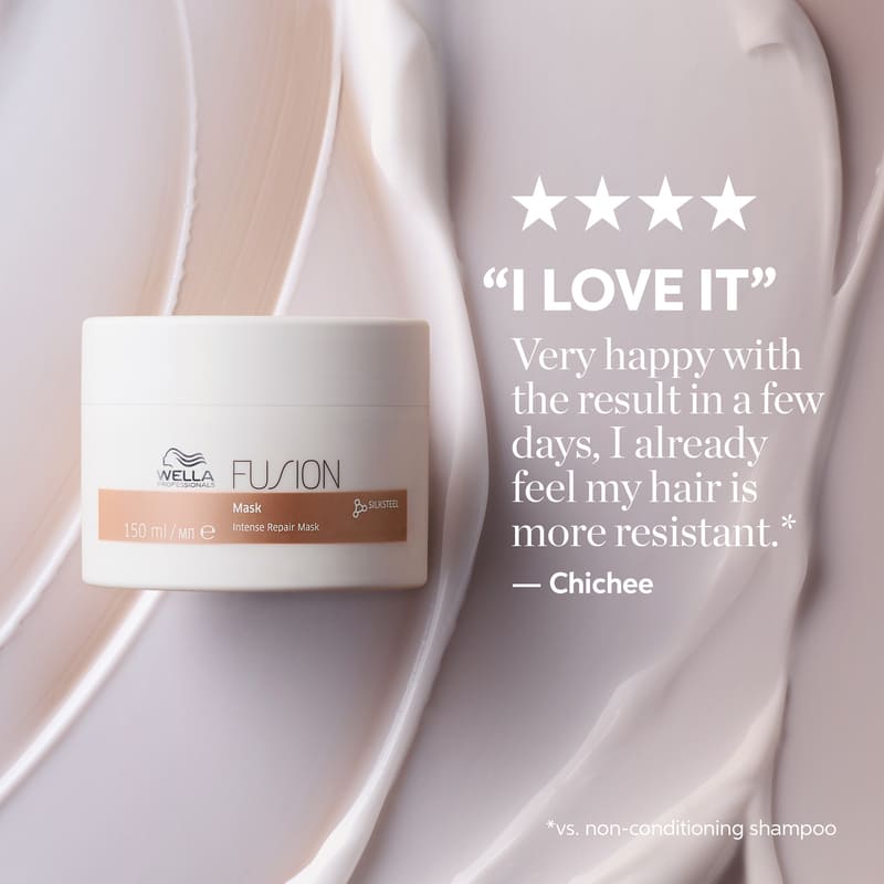 Wella Professionals | Fusion Intense Repair Mask | damage repair hair mask | strong hair | frizzy hair | smoothening hair mask