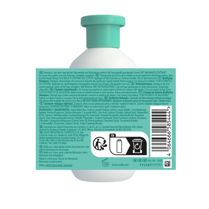 Wella Professionals | Invigo Volume Boost Shampoo | ingredients