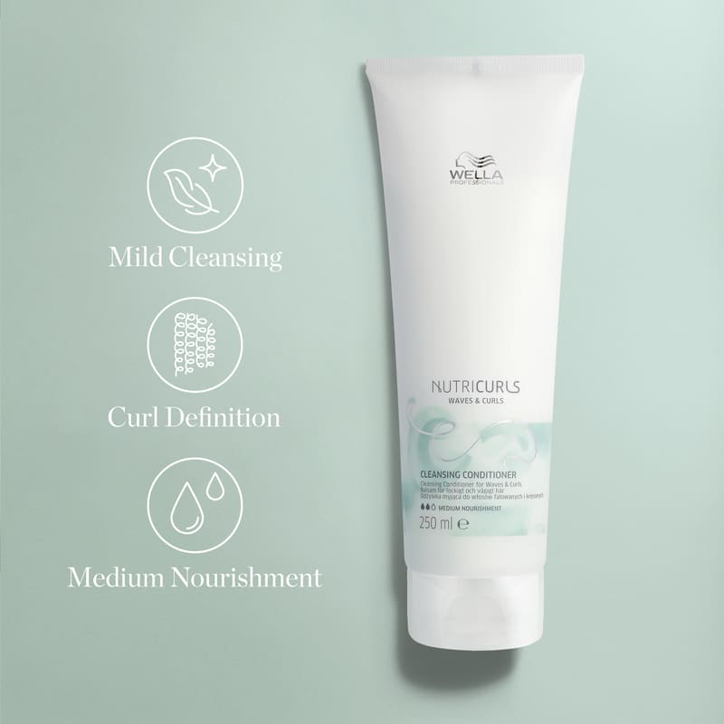 Wella Professionals | Nutricurls | Cleansing Conditioner | curl cleansing | curl definition | nourishing for curly hair
