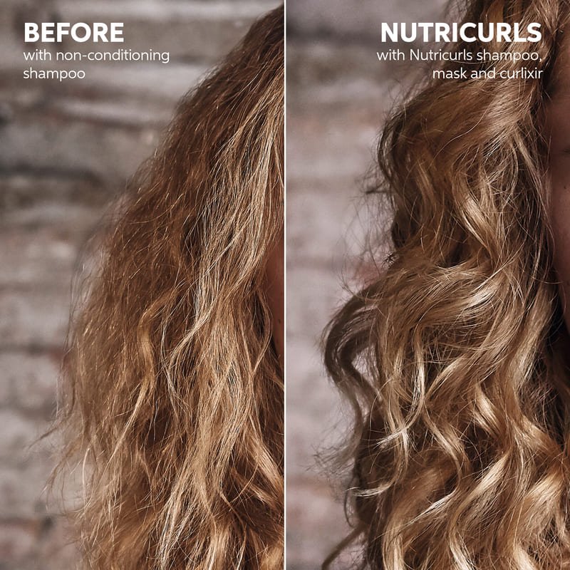 Wella Professionals | Nutricurls | Curlixir Balm | curly hair before & after | curl cream results