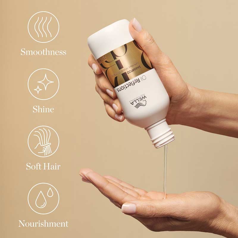 Wella Professionals | Oil Reflections | Luminous Reveal Shampoo | smoothing shampoo | shiny hair | softening shampoo | nourished hair