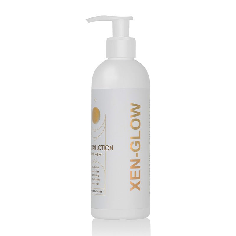 XEN-GLOW Dark Tan Lotion | olive colour tan | lotion self tan