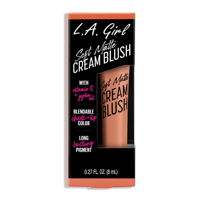 LA Girl Soft Matte Cream Blush | vitamin e and jojoba oil | blendable cheek and lip colour | long lasting pigment