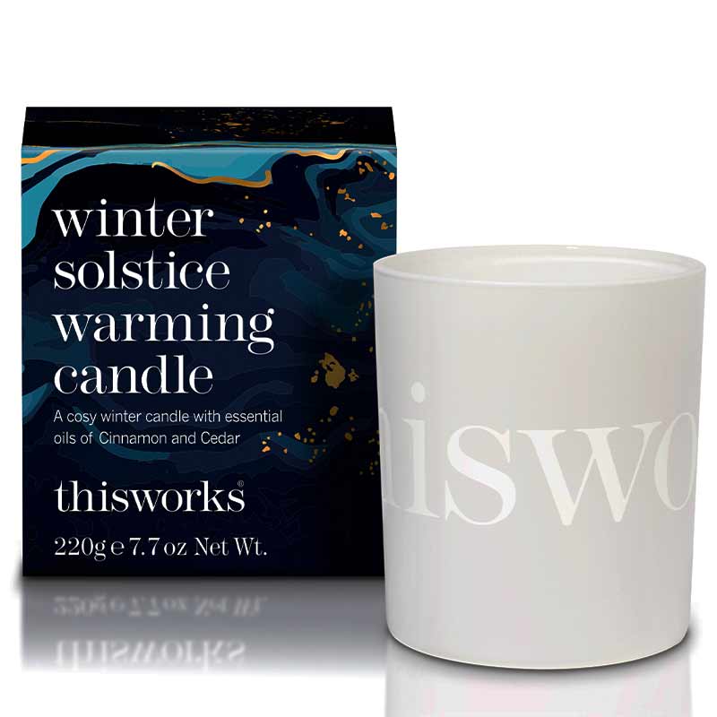 This Works Black Spice & Cedar Candle has a relaxing fragrance that will transport you into the festive season. | gift for him | winter candle | christmas candle gift | relaxing christmas gift