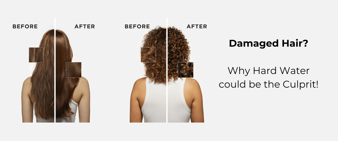 hard water hair damage vs healthy hair citric acid