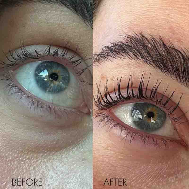 SWEED Pro Lash Growth Serum Travel Size Before & After