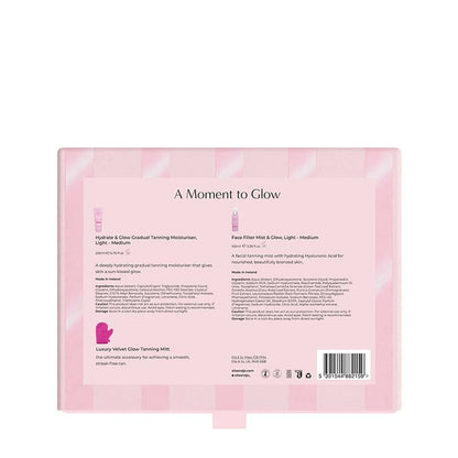 Ella & Jo Moment to Glow Self Tan Giftset Back of Box