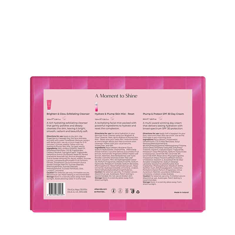 Ella & Jo Moment To Shine Gift Set Back of Box