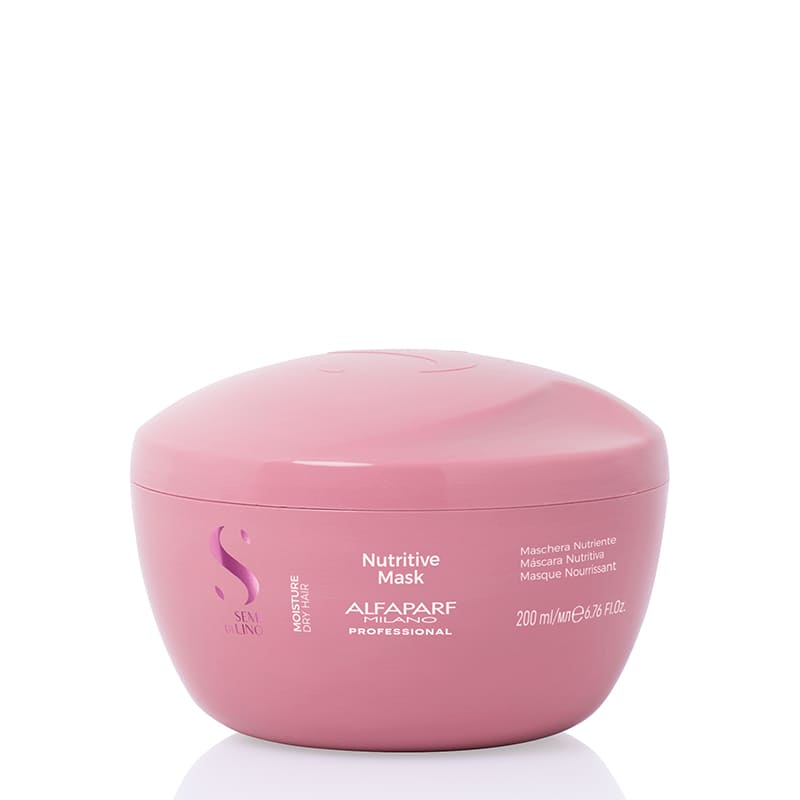 Alfaparf Milano Professional Semi Di Lino Moisture Nutritive Mask | Anti-Dryness Effect | Root to Tip | Enhances | Overall Quality | Soft | Tangle-Free | Comb Test