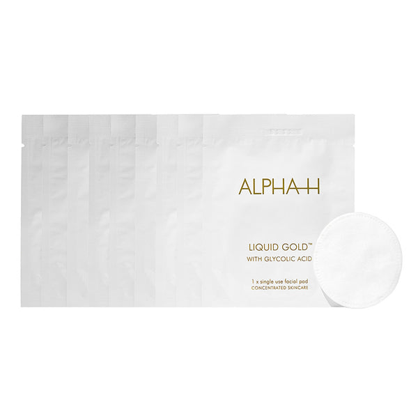 Alpha-H Liquid Gold Trial Kit | new | trial size | sachets | best selling | glowing | skin | 21 days | clinical | award-winning | acid | proven | luminosity |  lines | tone | glow | transformation | 3 weeks | #LiquidGoldChallenge