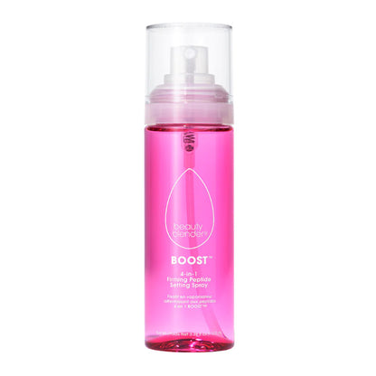 Beautyblender Boost 4-in-1 Firming Peptide Setting Spray | ultimate | secret weapon | flawless | long-lasting makeup look | enhanced | skincare benefits | revolutionary | setting spray | lock in your makeup | elevates | beauty routine | firming peptides | multidimensional glow | ensuring it lasts | radiate confidence | all day