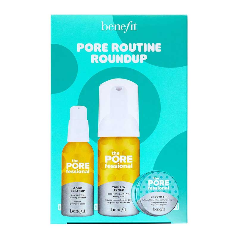 Benefit Pore Routine Roundup | ultimate kit | daily essentials | foaming |  cleanser | toner | moisturizer | minis | fantastic | travel | need | polish | pores | Deep Retreat | pore-clearing clay mask