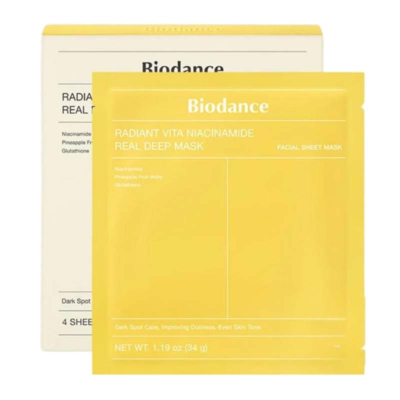 Biodance Radiant Vita Niacinamide Real Deep Mask 4 Pack