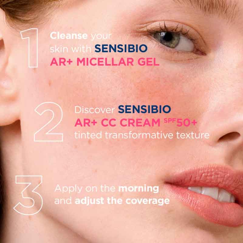 Bioderma Sensibio AR+ CC Cream SPF 50 Skincare Routine