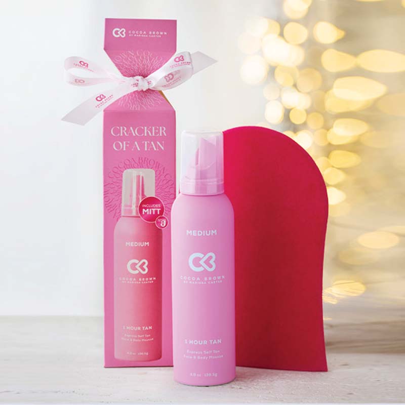 Cocoa Brown Cracker Of A Tan Gift Set Medium Twinkle background