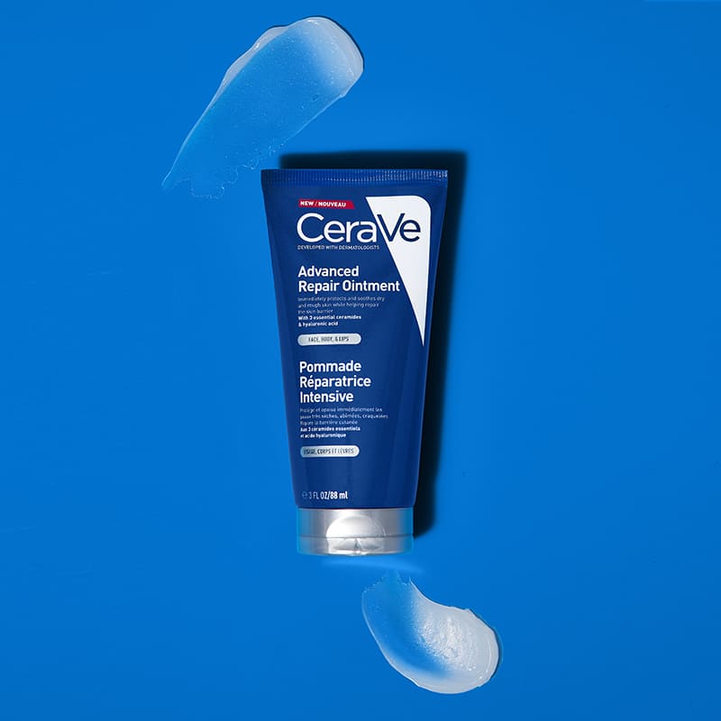 CeraVe Advanced Repair Ointment | Formulated for Very Dry, Rough, and Cracked Skin | Lightweight Formula with Ceramides and Hyaluronic Acid | Absorbs Easily | Soothing Relief | Instant Long-Lasting Hydration | Locks in Moisture | Protects the Skin's Natural Barrier | Non-Greasy Feel | Suitable for Face, Body, and Lips