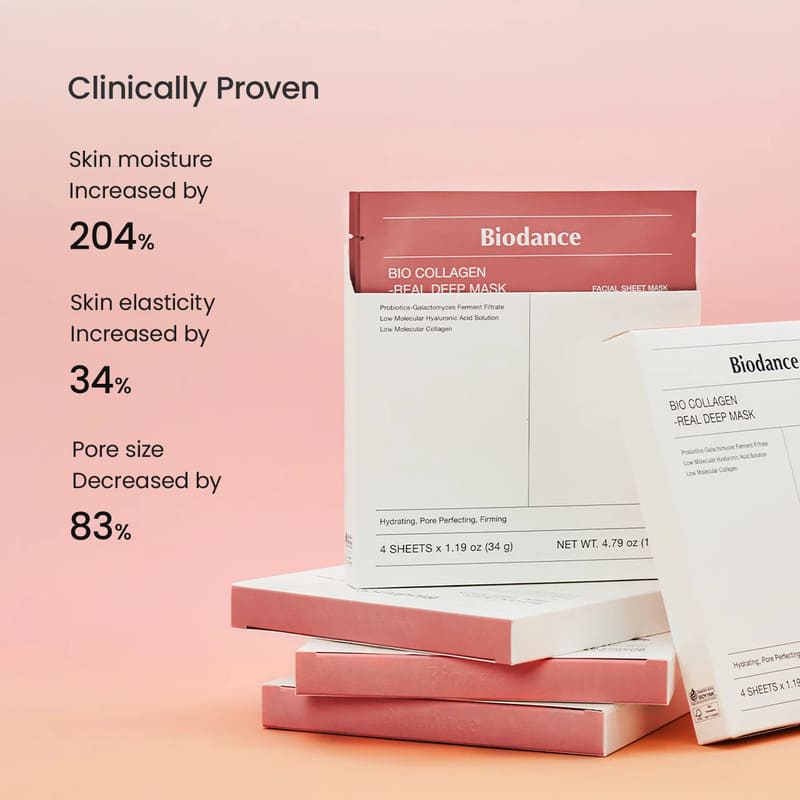 Biodance Bio Collagen-Real Deep Sheet Mask 4 Pack