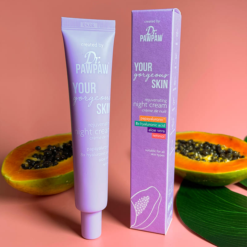 Dr Paw Paw Your Gorgeous Skin Rejuvenating Night Cream | soothing | hydrating | age-renewal benefits | firmer | smoother | more radiant skin | care | peaceful night's sleep.