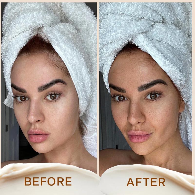 Dripping Gold Sleep Mask | Overnight Face Tan with Hyaluronic Acid | before | after | overnight | tanning | sleeping mask 