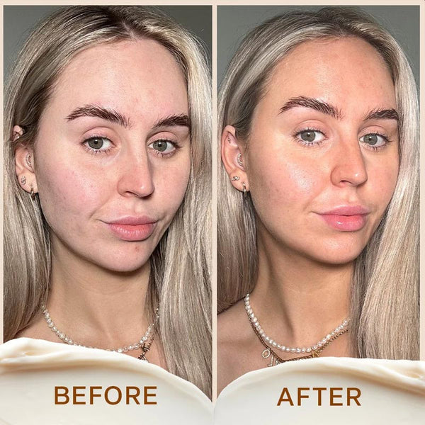 Dripping Gold Sleep Mask | Overnight Face Tan with Hyaluronic Acid | Before and after | difference | noticeable | change | tanned | glowing | radiant | skin  