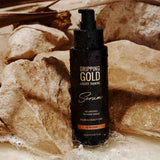 Dripping Gold Luxury Tanning Serum | Chamomile Flower | natural antioxidant | soothes | Acai Berry | revives | boosts elasticity | Grapeseed oil | rich Omega-6 | Vitamin E to nourish | soften dry skin. | revitalizes | plumps | luminous finish | cruelty - free