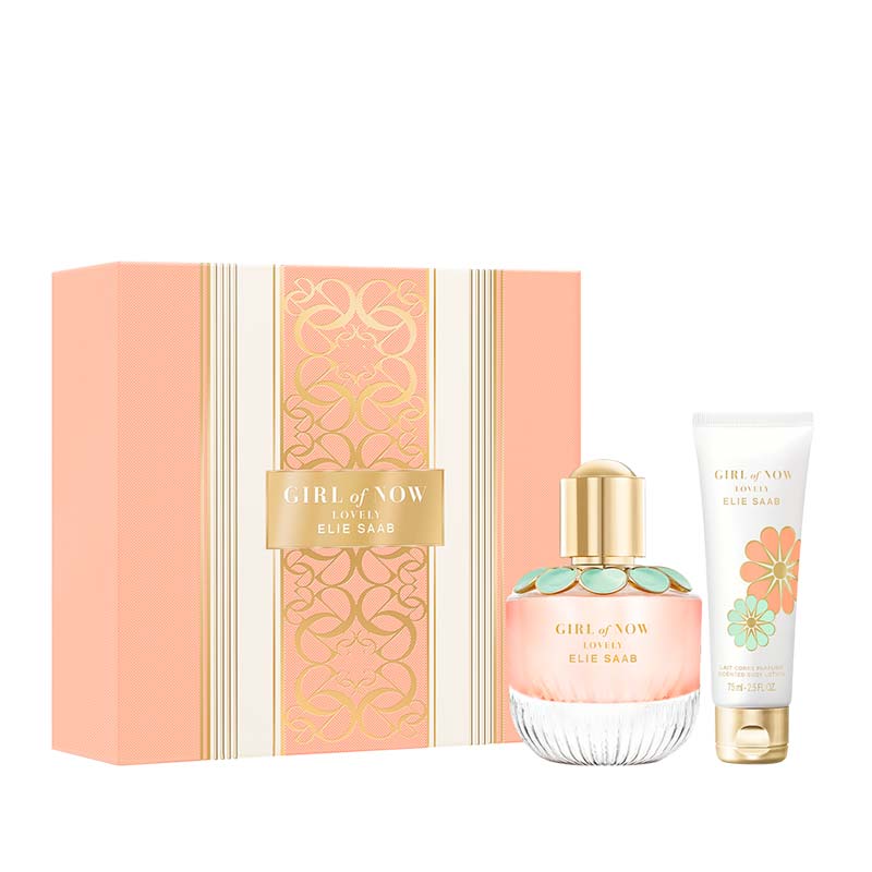 Elie Saab | Girl of Now | Lovely | Gift Set | Eau de Parfum | perfumed body lotion | femininity | floral | freedom | radiant | sensual | addictive | collection