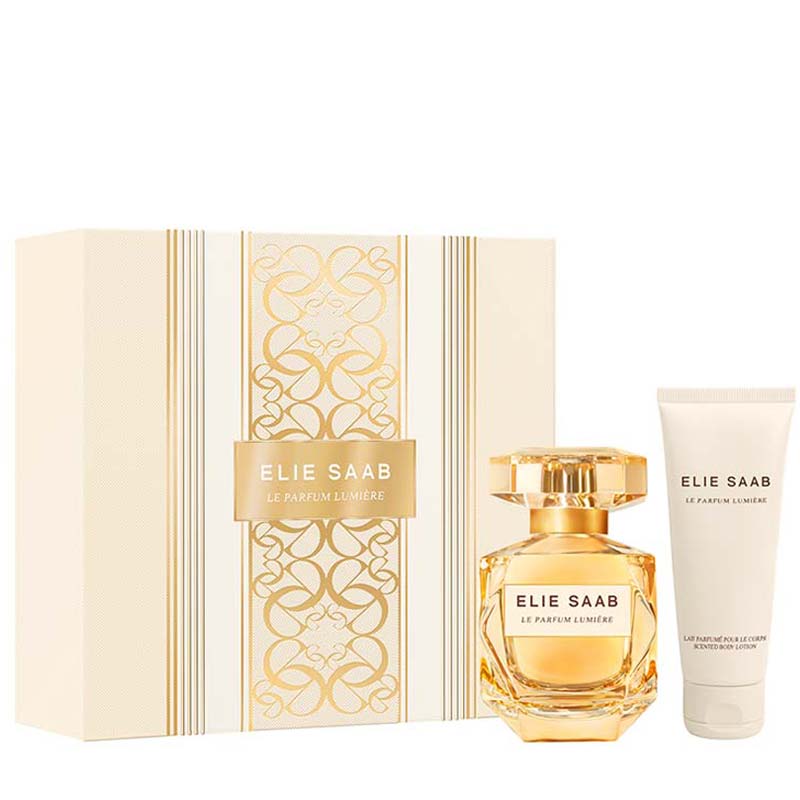 Elie Saab | Le Parfum | Lumiere | Gift Set | Eau de Parfum | body lotion | luminous | floral-woody | fragrance | Orange Blossom | Patchouli | Mandarin | Jasmine | modern